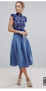 ASOS Heavy Lace High Neck Dress